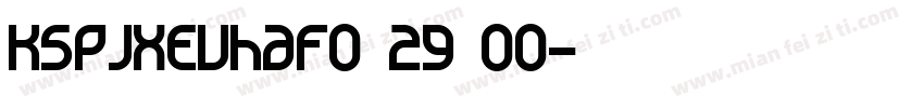 KSPJXEVHAF0 29 00字体转换